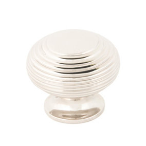 From The Anvil Polished Nickel Beehive Cabinet Knob 40mm