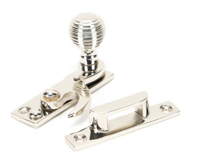 From The Anvil Polished Nickel Beehive Sash Hook Fastener