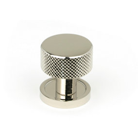 From The Anvil Polished Nickel Brompton Cabinet Knob - 25mm (Plain)