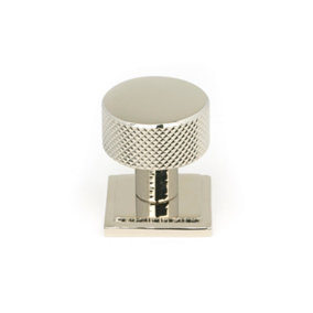 From The Anvil Polished Nickel Brompton Cabinet Knob - 25mm (Square)