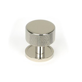 From The Anvil Polished Nickel Brompton Cabinet Knob - 32mm (Plain)