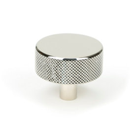 From The Anvil Polished Nickel Brompton Cabinet Knob - 38mm (No rose)