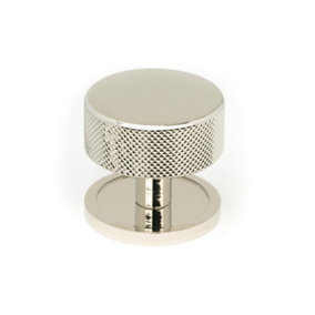From The Anvil Polished Nickel Brompton Cabinet Knob - 38mm (Plain)
