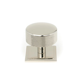 From The Anvil Polished Nickel Brompton Cabinet Knob - 38mm (Square)