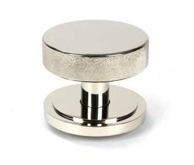 From The Anvil Polished Nickel Brompton Centre Door Knob (Art Deco)