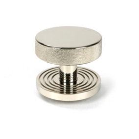 From The Anvil Polished Nickel Brompton Centre Door Knob (Beehive)