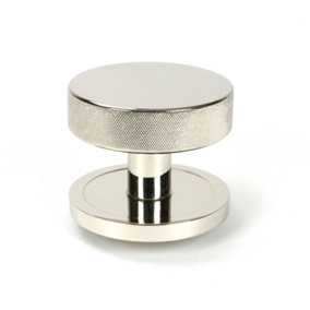 From The Anvil Polished Nickel Brompton Centre Door Knob (Plain)
