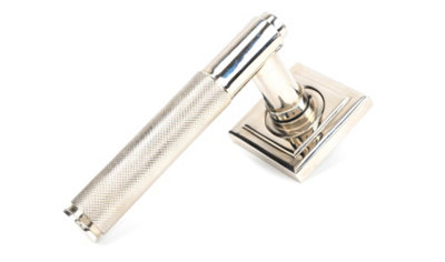 From The Anvil Polished Nickel Brompton Lever on Rose Set (Square) - Unsprung
