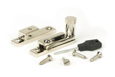 From The Anvil Polished Nickel Brompton Quadrant Fastener - Narrow