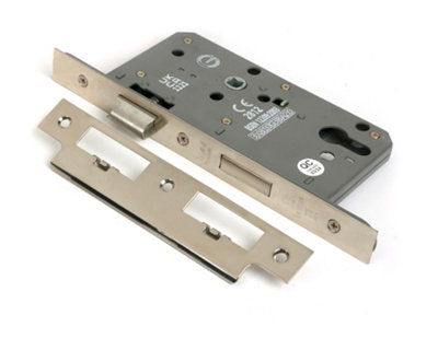 From The Anvil Polished Nickel Euro Din Sash Lock - 60mm Backset/72mm Centre