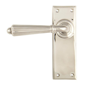 From The Anvil Polished Nickel Hinton Lever Latch Set