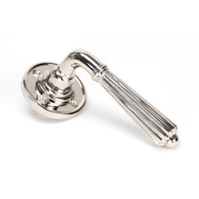 From The Anvil Polished Nickel Hinton Lever on Rose Set - Unsprung