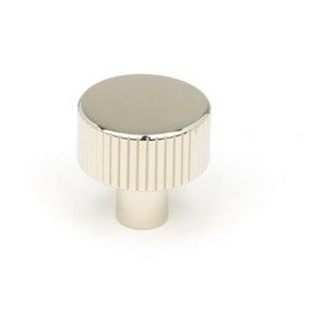 From The Anvil Polished Nickel Judd Cabinet Knob - 25mm (No rose)