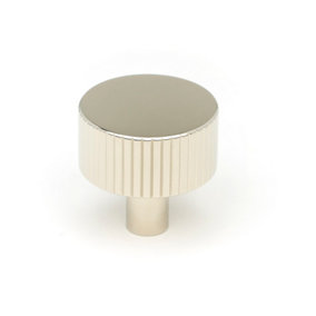 From The Anvil Polished Nickel Judd Cabinet Knob - 32mm (No rose)