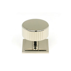 From The Anvil Polished Nickel Judd Cabinet Knob - 38mm (Square)