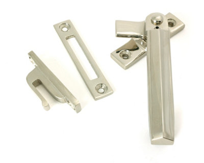 From The Anvil Polished Nickel Locking Art Deco Fastener - RH