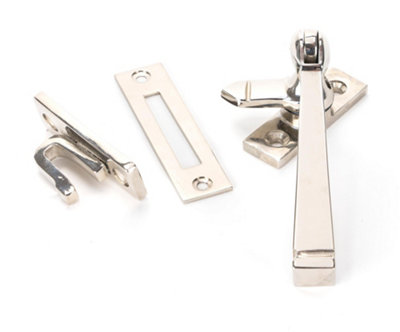 From The Anvil Polished Nickel Locking Avon Fastener