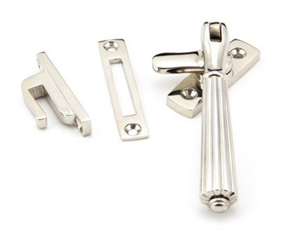 From The Anvil Polished Nickel Locking Hinton Fastener