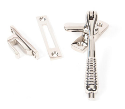 From The Anvil Polished Nickel Locking Reeded Fastener