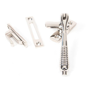 From The Anvil Polished Nickel Locking Reeded Fastener