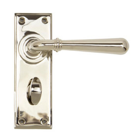 From The Anvil Polished Nickel Newbury Lever Bathroom Set