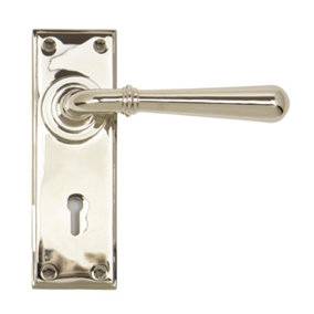 From The Anvil Polished Nickel Newbury Lever Lock Set