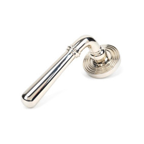 From The Anvil Polished Nickel Newbury Lever on Rose Set (Beehive) - Unsprung