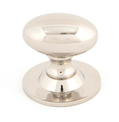 From The Anvil Polished Nickel Oval Cabinet Knob 40mm