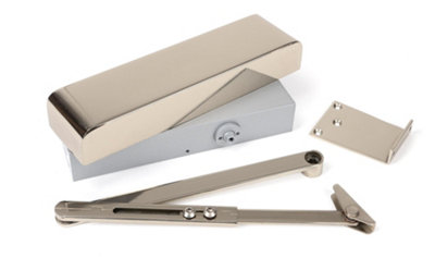 From The Anvil Polished Nickel Size 2-5 Door Closer & Cover