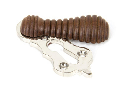 From The Anvil Rosewood & Polished Nickel Beehive Escutcheon