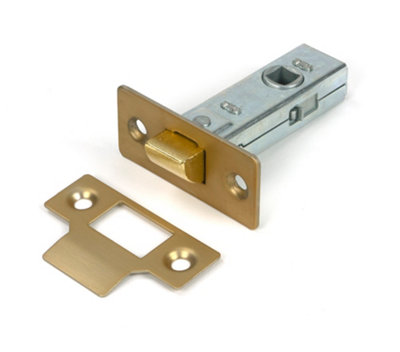 From The Anvil Satin Brass 2 1/2" Tubular Mortice Latch