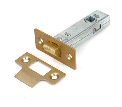 From The Anvil Satin Brass 3" Tubular Mortice Latch