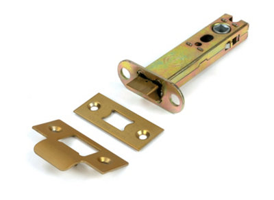 From The Anvil Satin Brass 4" Heavy Duty Latch