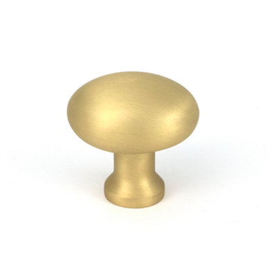 From The Anvil Satin Brass Moore Cabinet Knob - 32mm