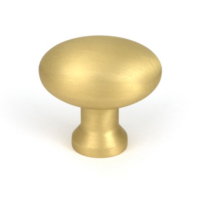 From The Anvil Satin Brass Moore Cabinet Knob - 38mm