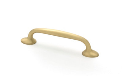 From The Anvil Satin Brass Moore Pull Handle - Small