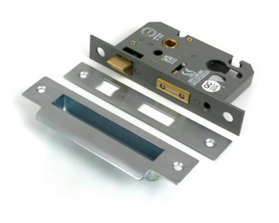 From The Anvil Satin Chrome 2 1/2" Euro Profile Sash Lock