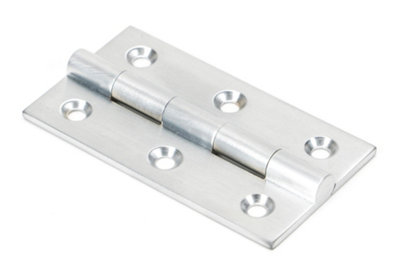 From The Anvil Satin Chrome 2.5 Inch Butt Hinge (pair)