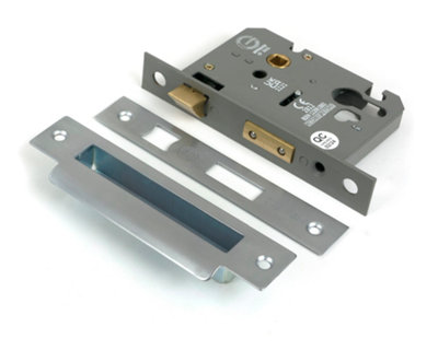 From The Anvil Satin Chrome 3" Euro Profile Sash Lock