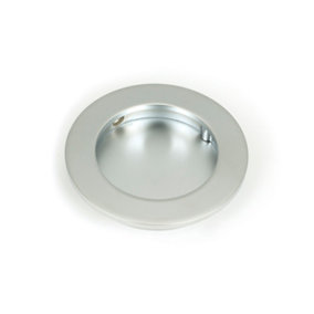 From The Anvil Satin Chrome 75mm Plain Round Pull