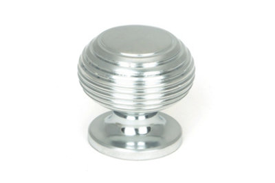 From The Anvil Satin Chrome Beehive Cabinet Knob 30mm