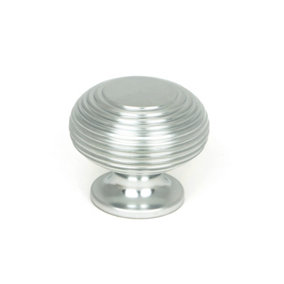 From The Anvil Satin Chrome Beehive Cabinet Knob 40mm