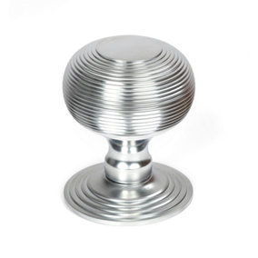 From The Anvil Satin Chrome Beehive Centre Door Knob