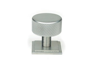 From The Anvil Satin Chrome Brompton Cabinet Knob - 32mm (Square)