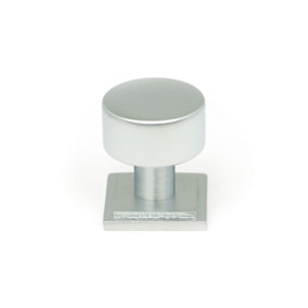 From The Anvil Satin Chrome Kelso Cabinet Knob - 25mm (Square)