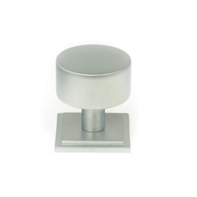 From The Anvil Satin Chrome Kelso Cabinet Knob - 32mm (Square)
