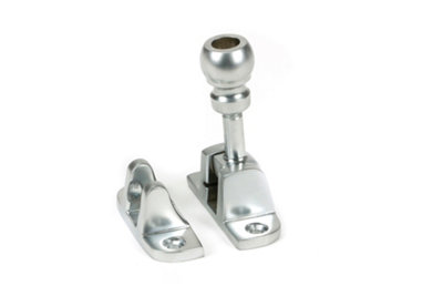 From The Anvil Satin Chrome Mushroom Brighton Fastener (Radiused)