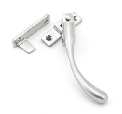 From The Anvil Satin Chrome Night-Vent Locking Peardrop Fastener - RH