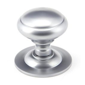 From The Anvil Satin Chrome Round Centre Door Knob
