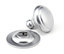 From The Anvil Satin Chrome Round Centre Door Knob